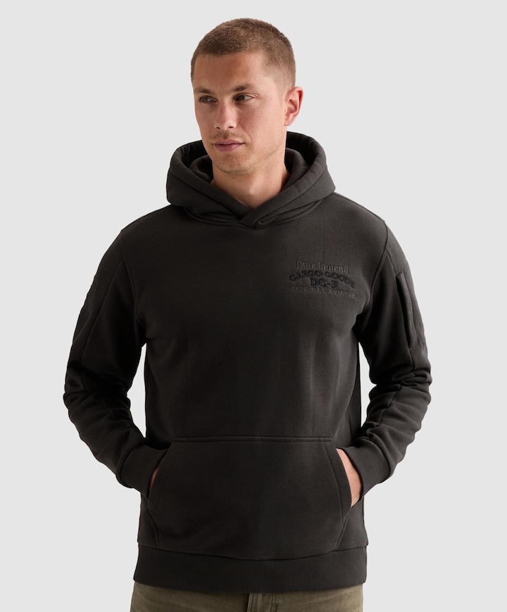 Heren hoodie zwart