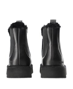 dames enkellaarzen zwart