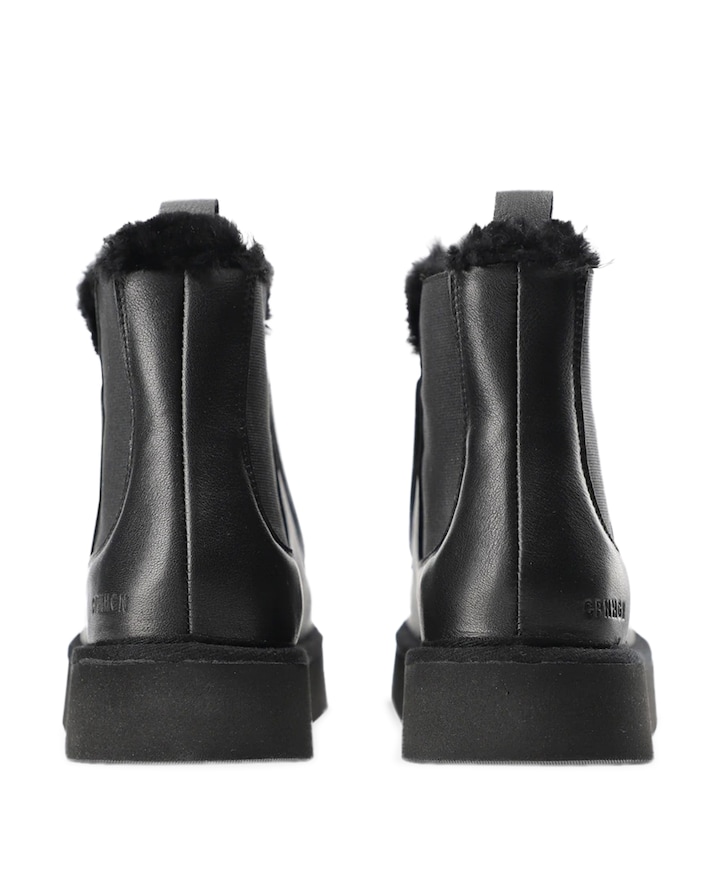 dames enkellaarzen zwart