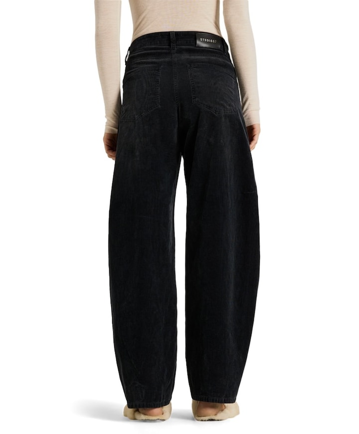 Baggy twisted dames broek zwart