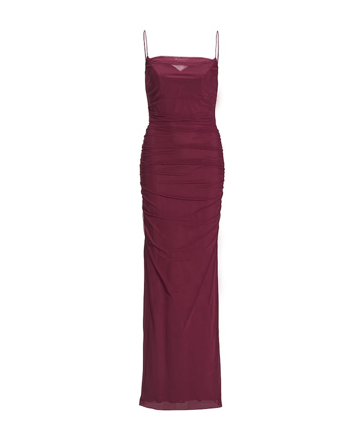 Dames jurk bordeaux