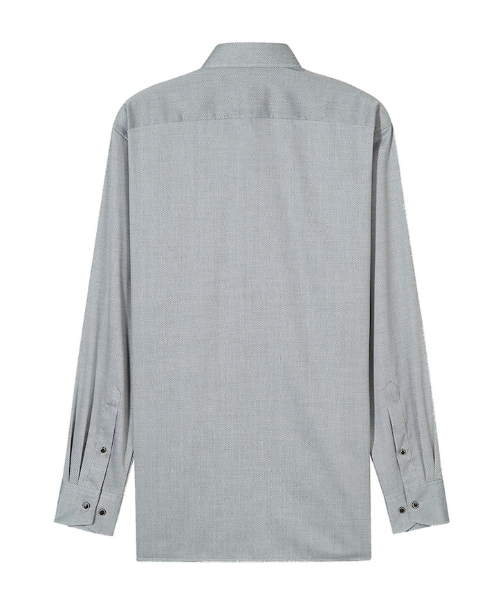 Heren overhemd lange mouw groen