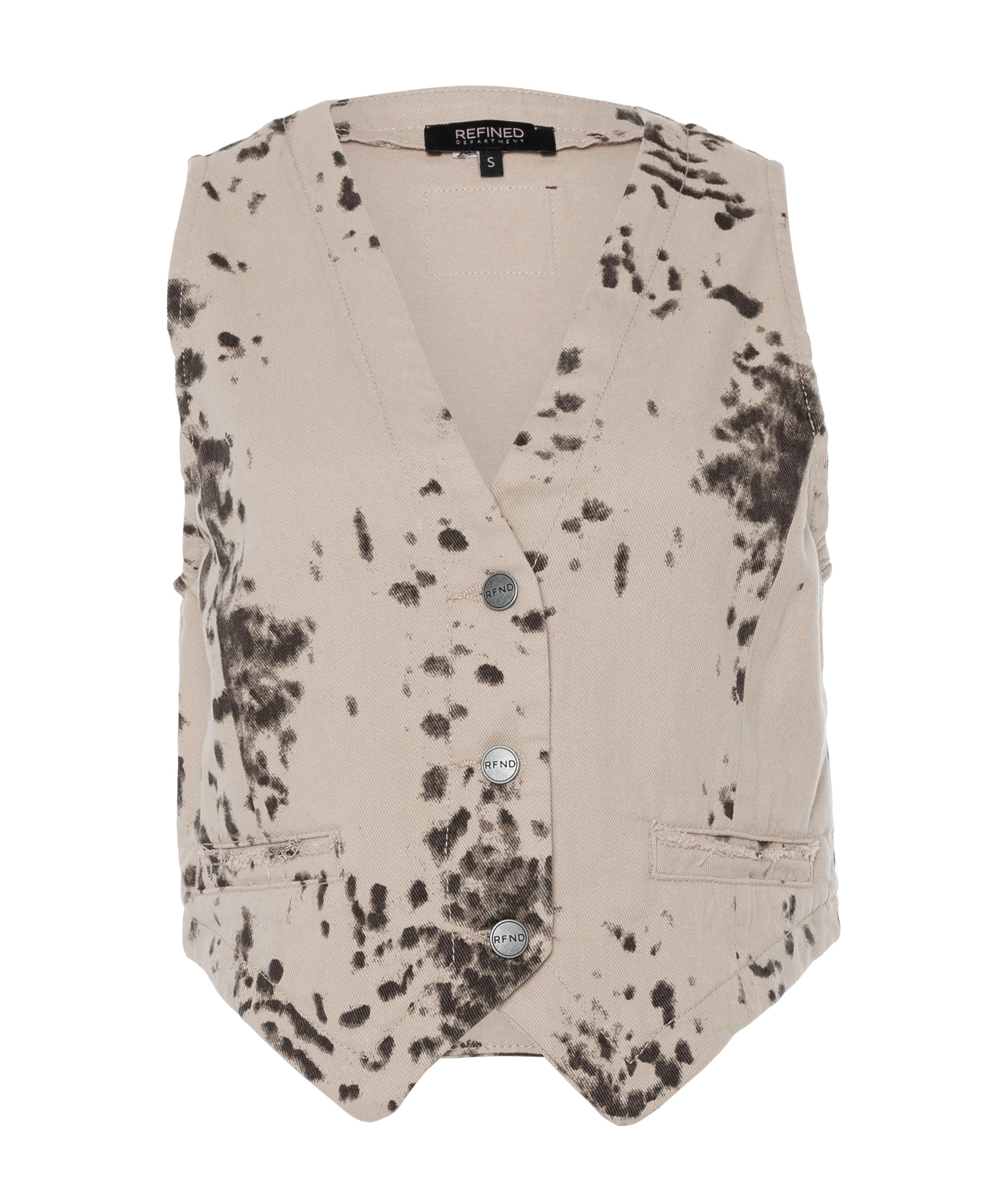 Dames gilet beige