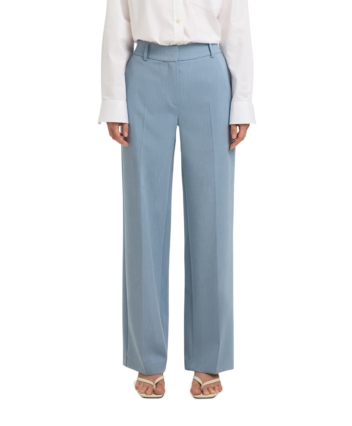 SLFRITA MW WIDE PANT MEL NOOS dames broek blauw