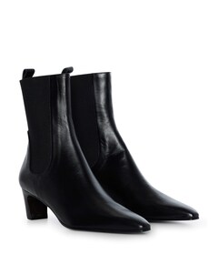 dames enkellaarzen zwart