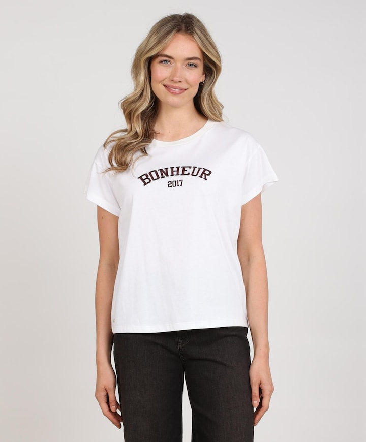Dames T-shirt ecru