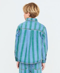 Jongens overhemd lange mouw blauw
