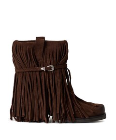 Dallas Boot Fringe dames laarzen bruin