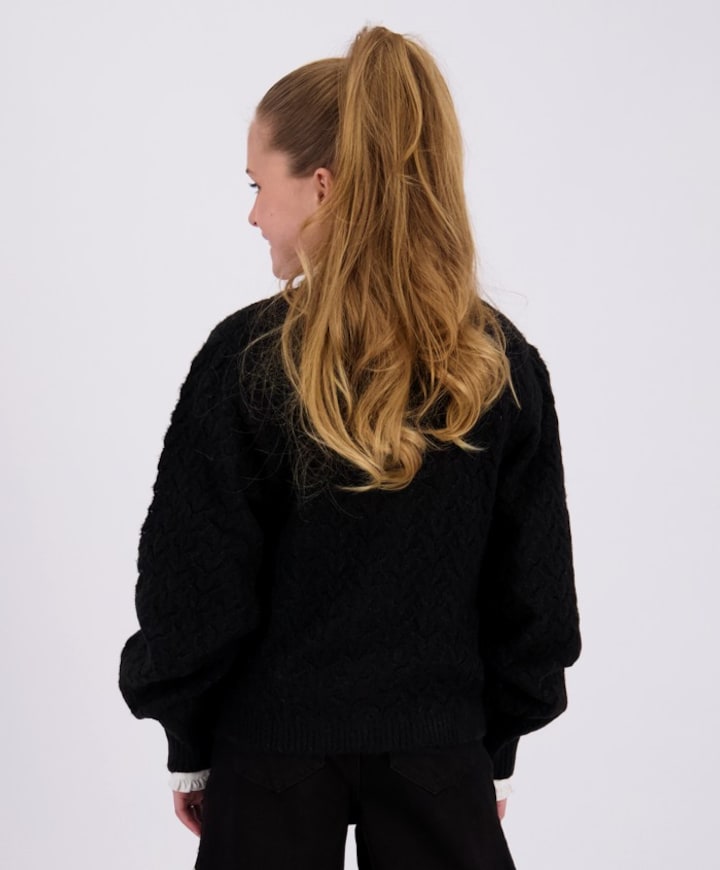 Meisjes vest zwart