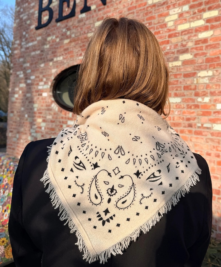 Dames sjaal beige