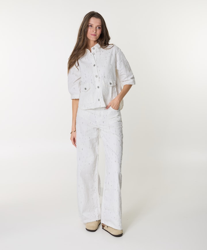 Dames blouse ecru