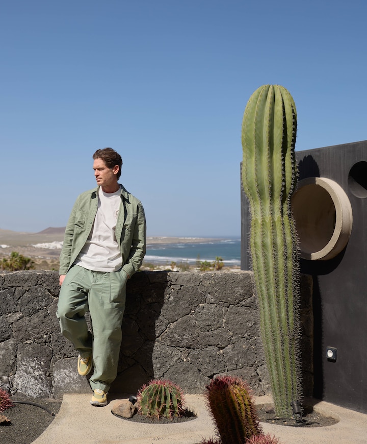 Heren overshirt groen