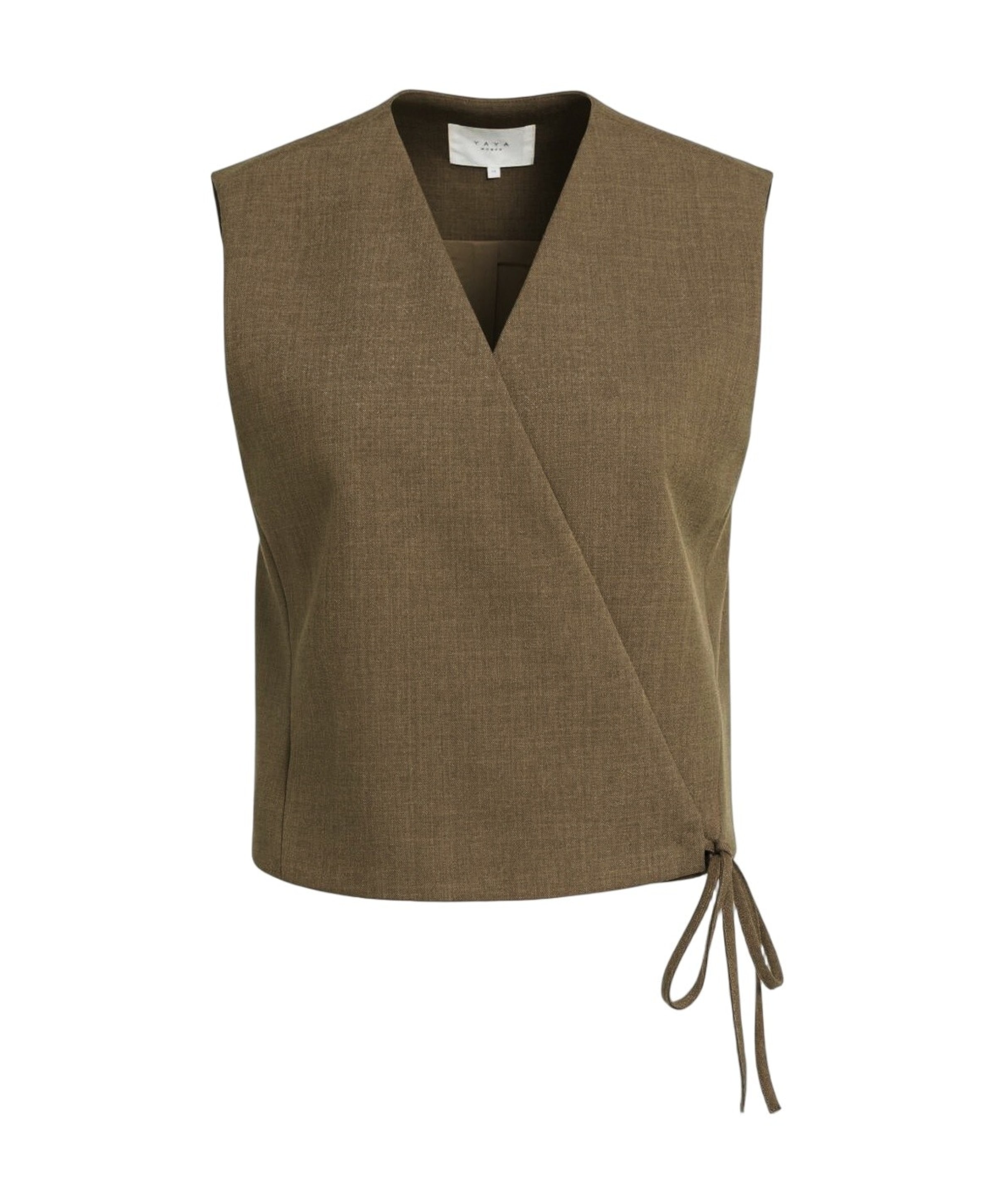 Dames gilet bruin
