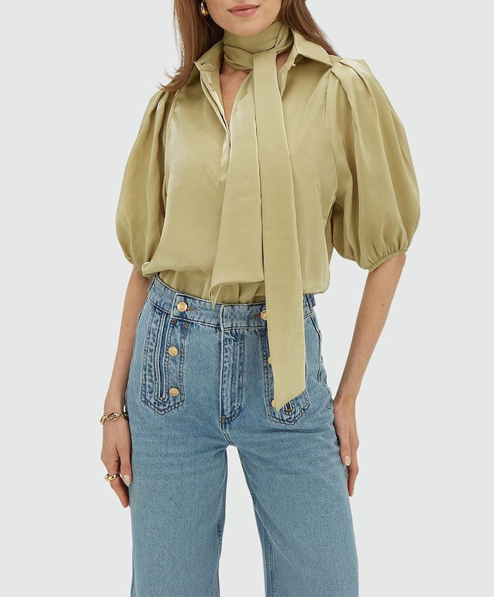 Dames blouse groen