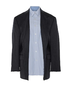 Dames blazer grijs