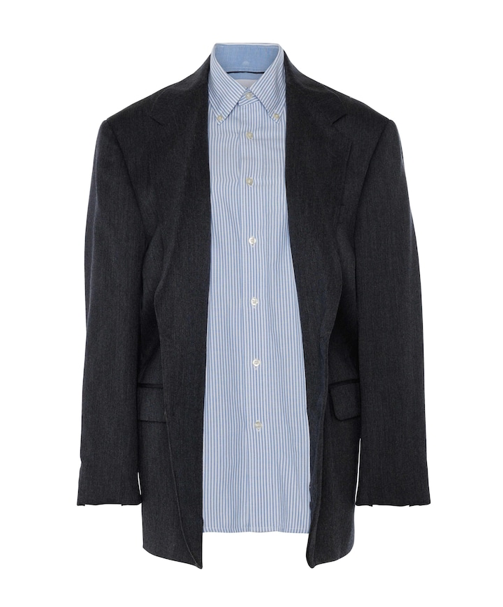 Dames blazer grijs