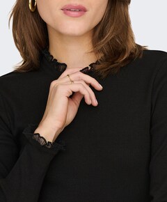 Dames longsleeve zwart