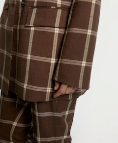 Dames blazer bruin