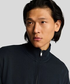 Sweater met rits blauw