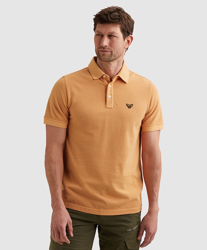 Heren polo oranje