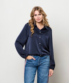 Dames blouse blauw