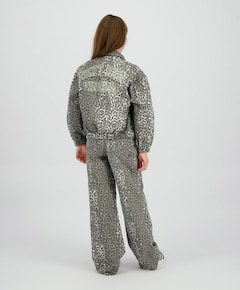 Meisjes spijkerjas grijs