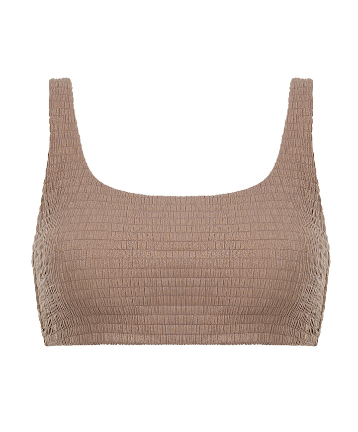 Dames bikinitop bruin