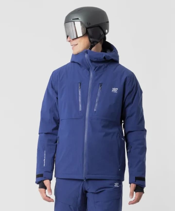 Heren ski-jas blauw