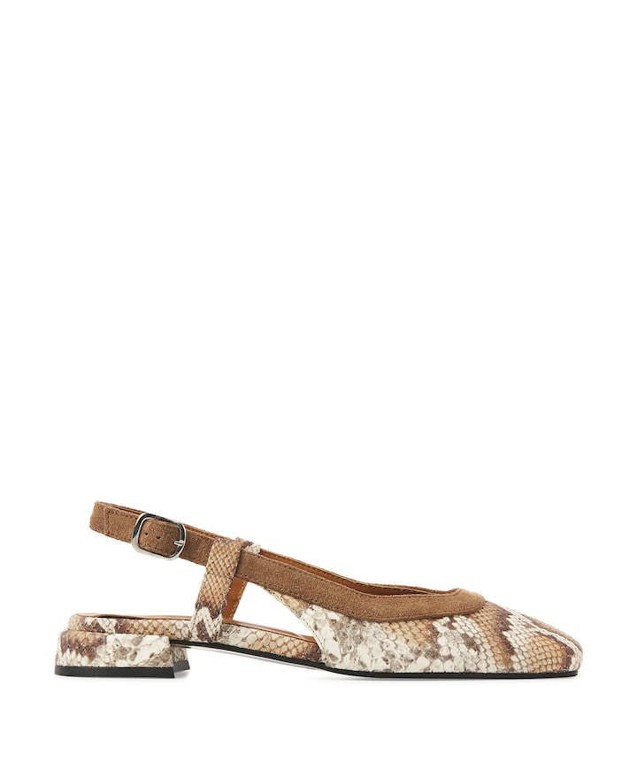 Julie Xena dames slingbacks bruin