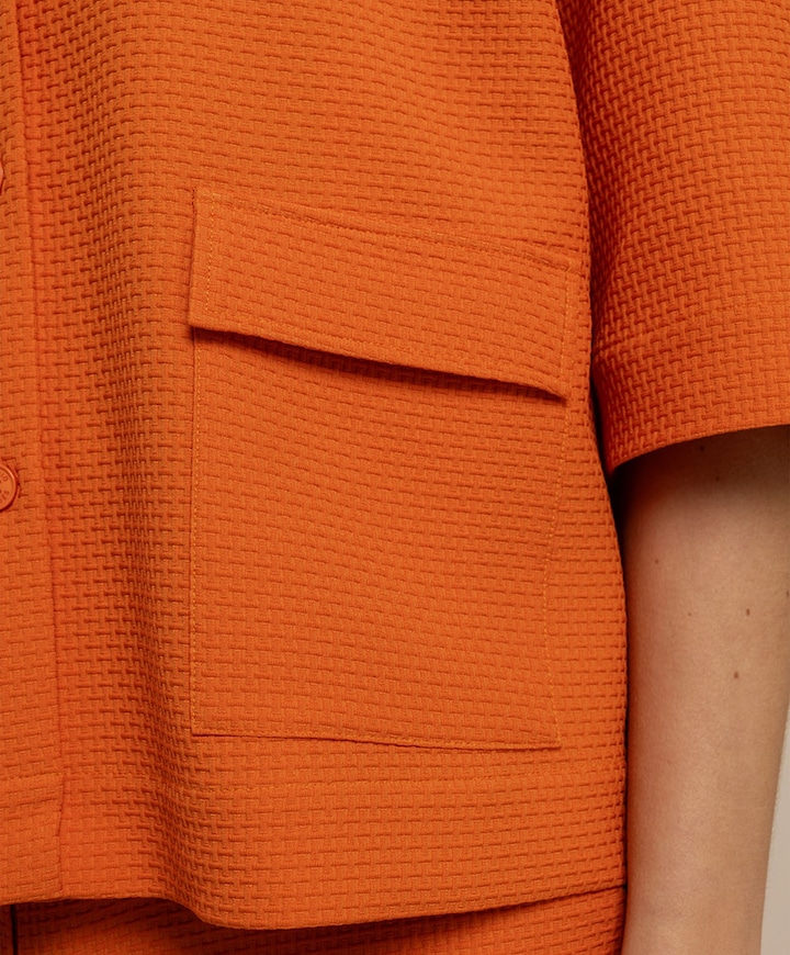 Dames jas oranje