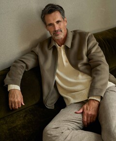 Heren overshirt bruin