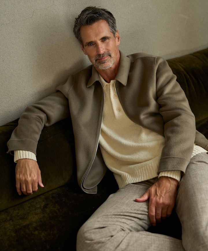 Heren overshirt bruin