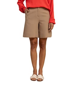 Mascha waffle dames korte broek beige