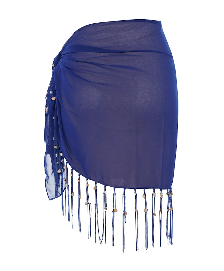 Dames pareo blauw
