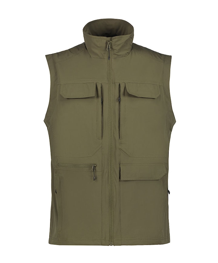 Heren bodywarmer groen