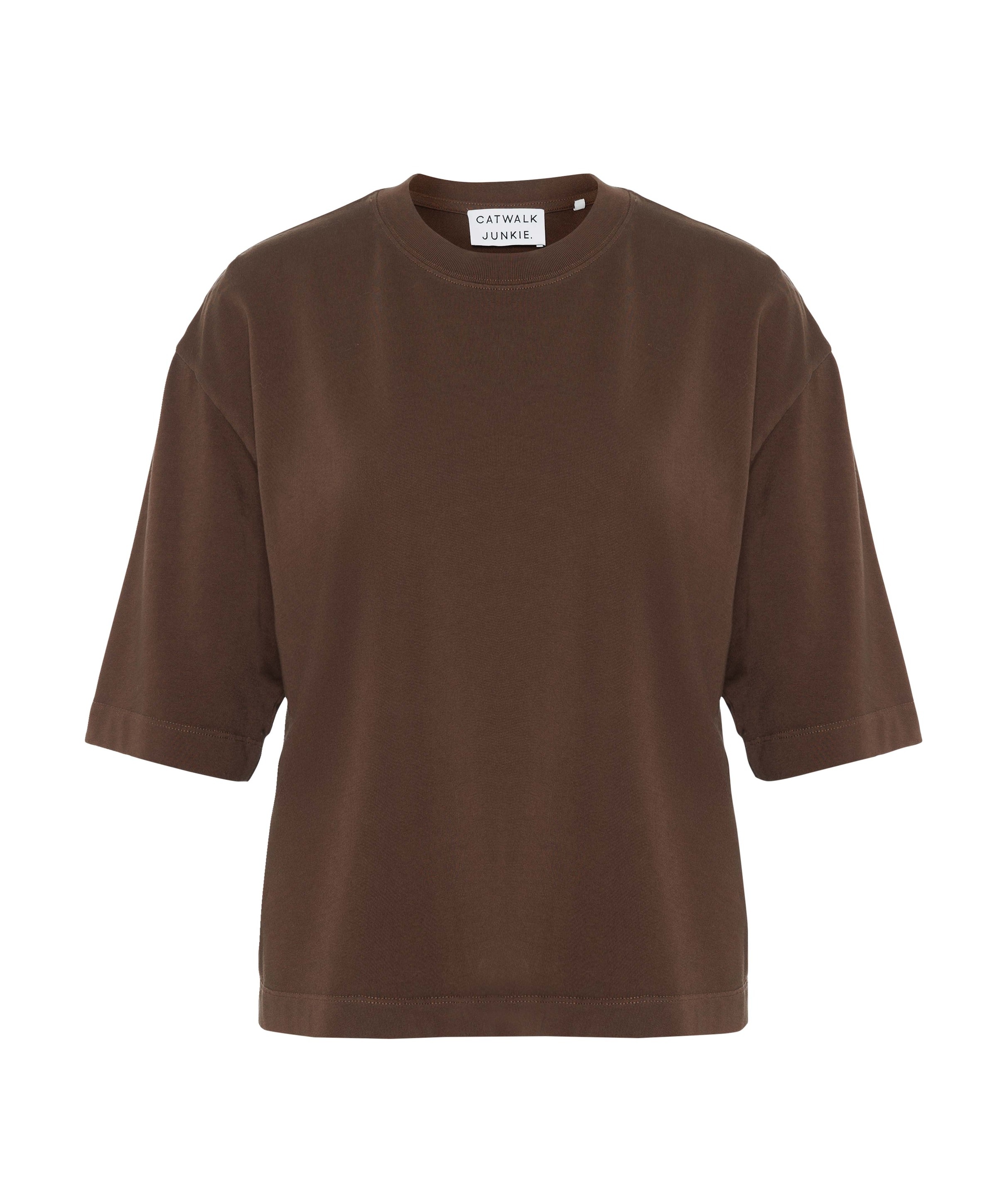 Dames T-shirt bruin