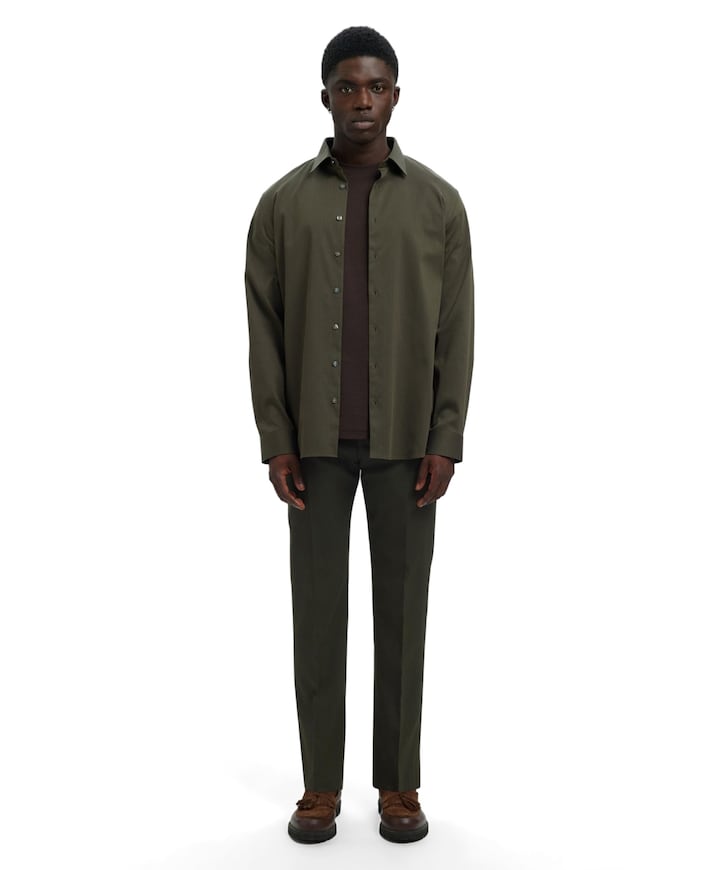 SLHSLIM-NEIL TRS B NOOS heren pantalon groen