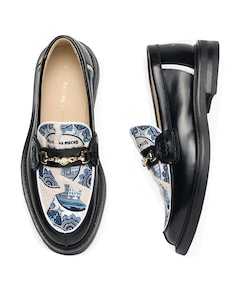 Loafer Broken Plate heren moccasins zwart