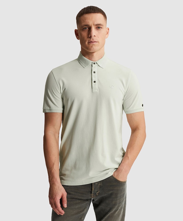 Heren polo blauw