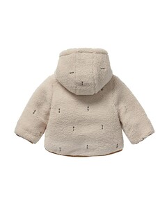 Jongens omkeerbare jas beige