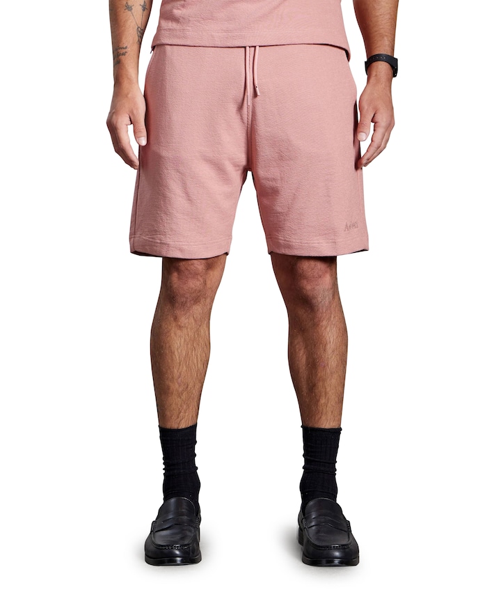 heren korte broek roze