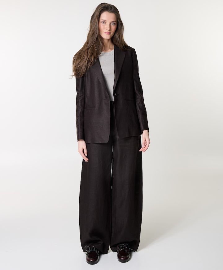 Dames blazer bruin