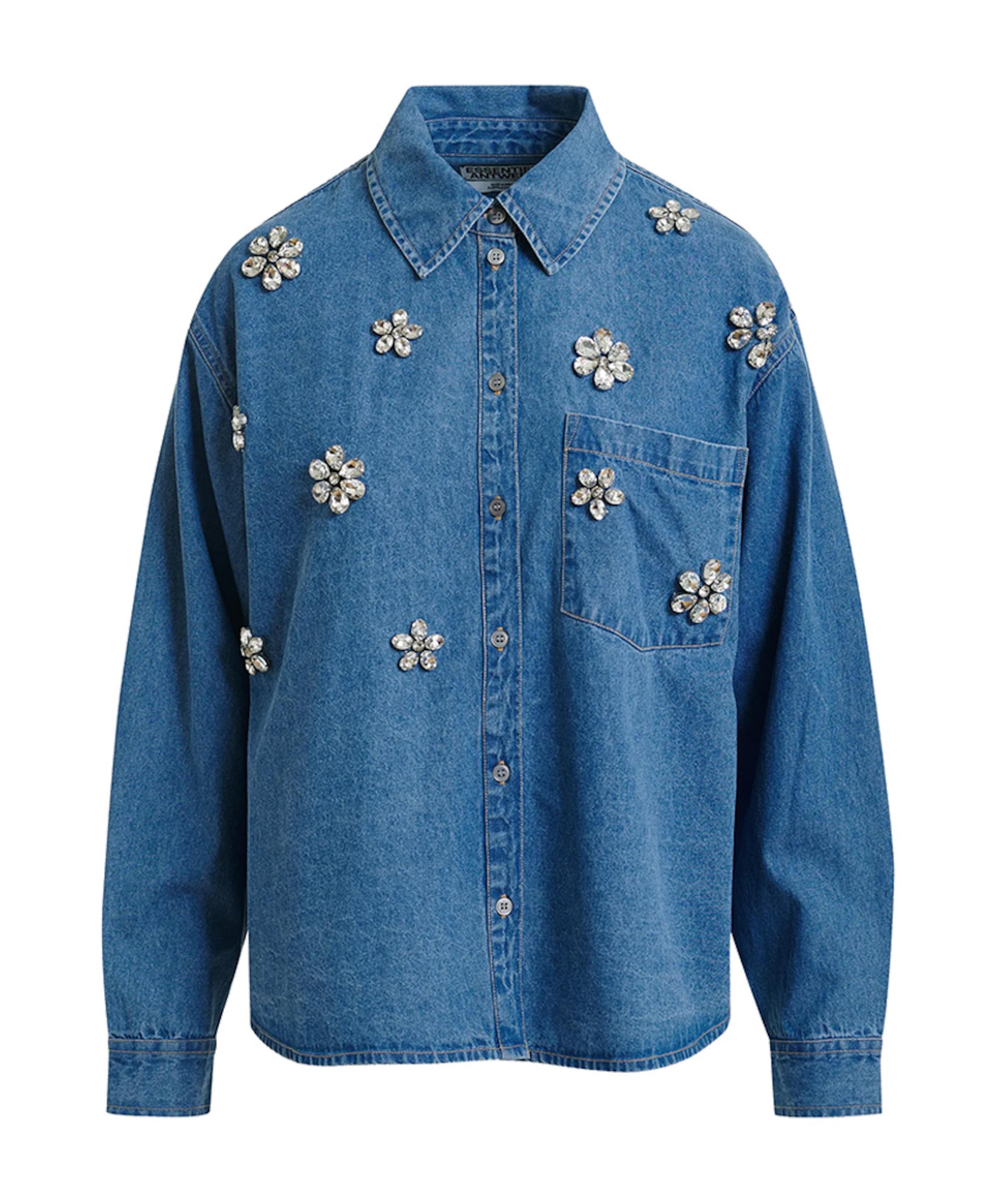 Dames blouse blauw