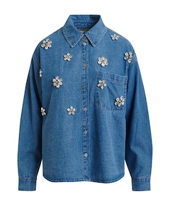 Dames blouse blauw