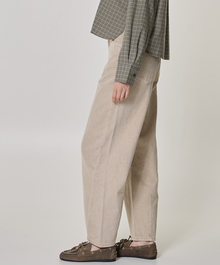 Brave barrel leg dames jeans beige