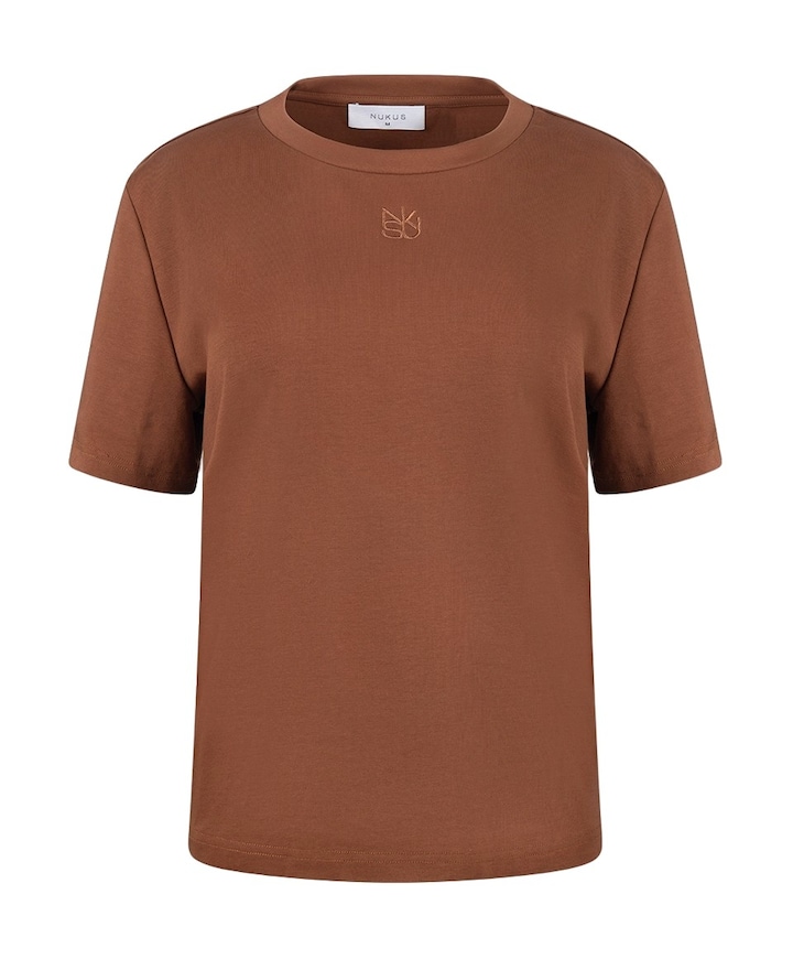 Dames T-shirt bruin