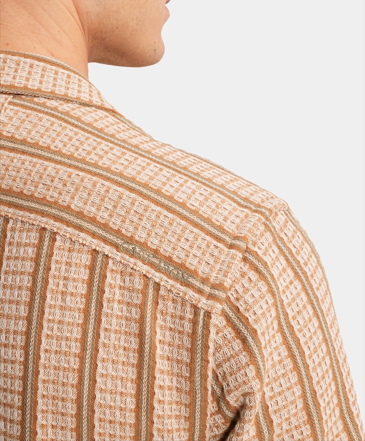 Heren overshirt oranje