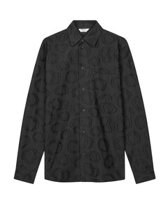 Heren overhemd lange mouw zwart