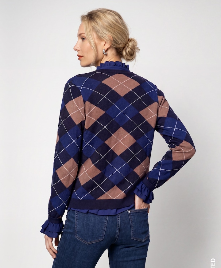 Dames vest blauw