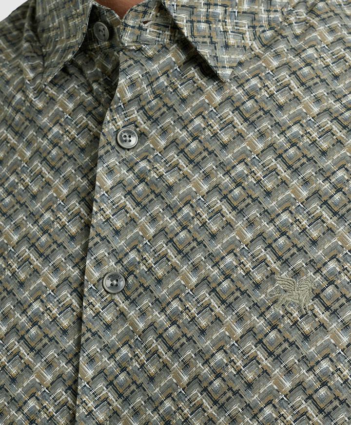 Overhemd lange mouw blauw